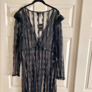 Plus Size Lace Maxi Dress